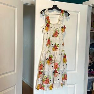 Farm Rio medium tiered Swiss dot dress. Adorable.